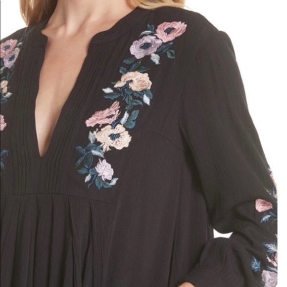 🦋NWT Free People Mia Gauze Embroidered Mini Dress - Picture 4 of 8
